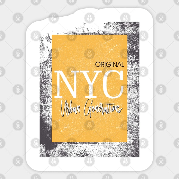 Nyc Typography Original Urban grunge Sticker by SSSD